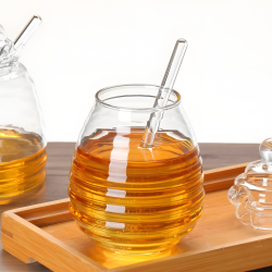 Glass Honey Jar